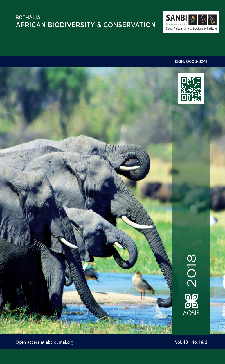 					View Vol. 48 No. 2 (2018): Conservation and management of elephant populations on small and medium-sized fenced reserves: Current practices, constraints and recommendations
				